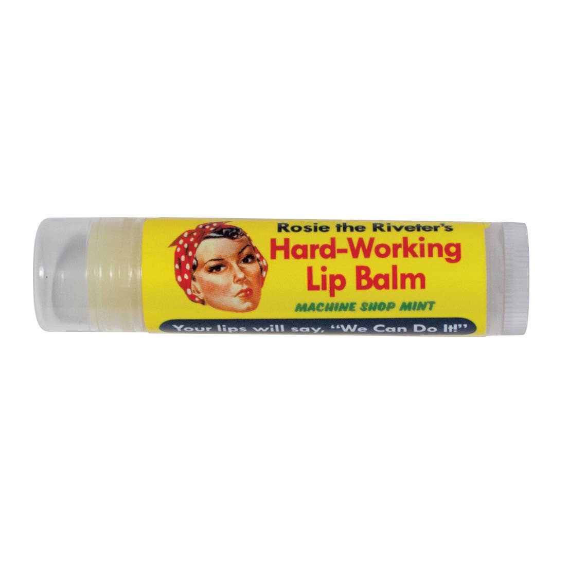 Rosie The Riveter's Hard Working Lip Balm in Peppermint Flavor | Lip Gloss Moisturizer | 15oz