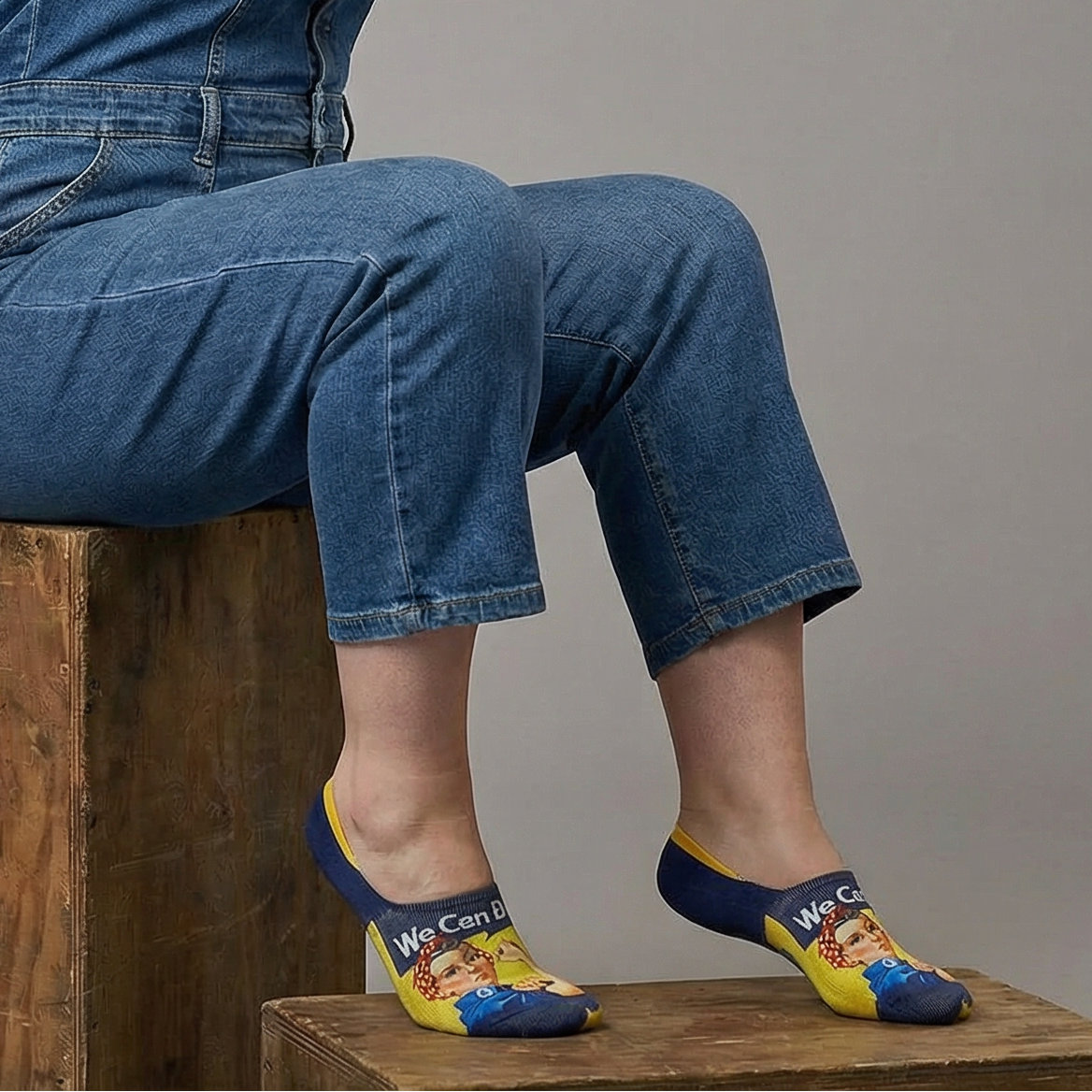 Rosie the Riveter Women’s No-Show Socks | Invisible Low-Cut Socks