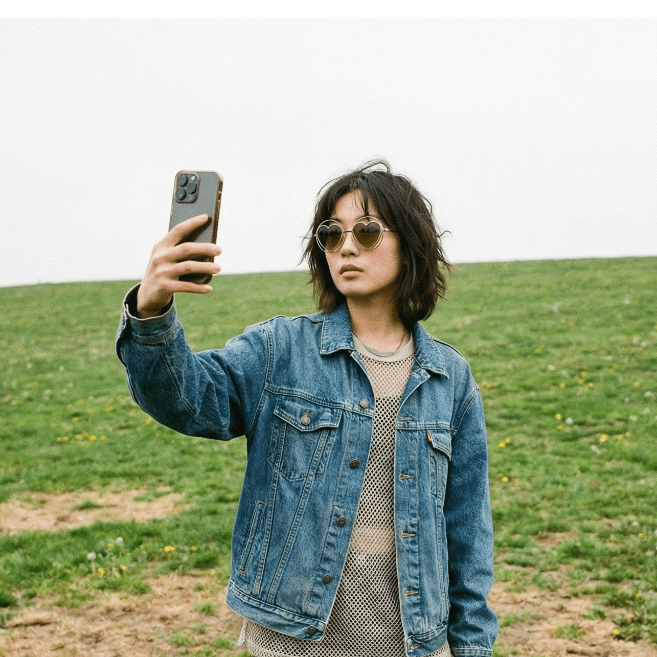 Round Metal Heart Shape Hippie Sunglasses | Circle Sunnies