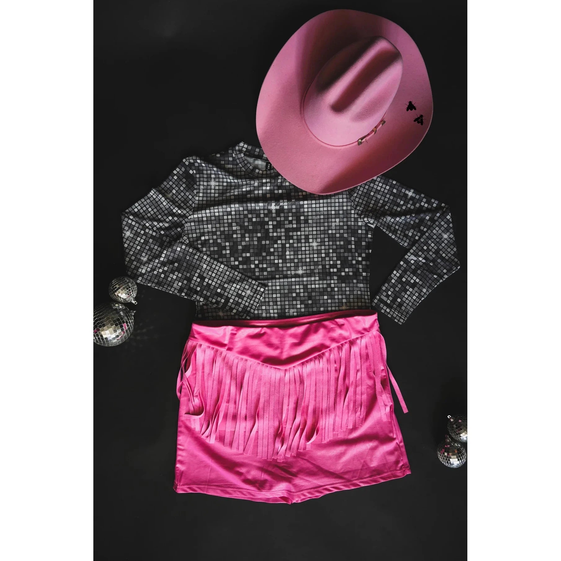 Round Up Cowgirl Skort in Bubblegum Pink