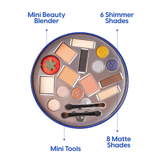 Royal Dansk® Cookie Tin Creative Beauty Palette | Christmas Gift Makeup Kit | Butter Cookie Scented-Kara Beauty-The Bullish Store