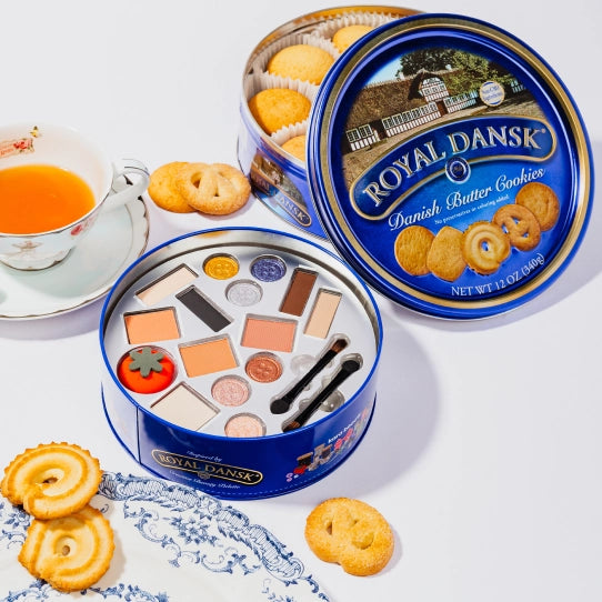 Royal Dansk® Cookie Tin Creative Beauty Palette | Christmas Gift Makeup Kit | Butter Cookie Scented-Kara Beauty-The Bullish Store