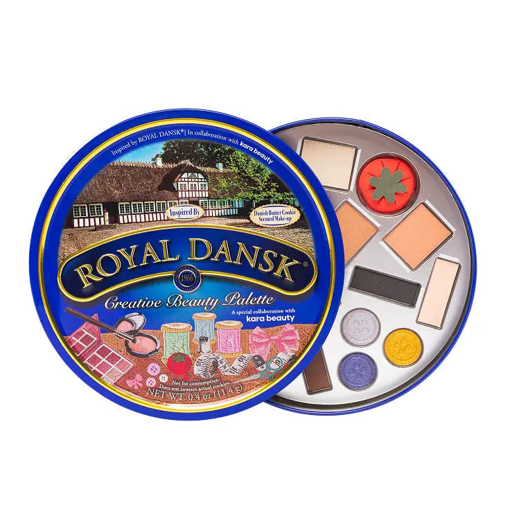 Royal Dansk® Cookie Tin Creative Beauty Palette | Christmas Gift Makeup Kit | Butter Cookie Scented-Kara Beauty-The Bullish Store