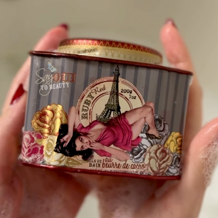Ruby Red Bath Soak – Grapefruit Citrus Cocoa & Shea Butter Handmade | 200g