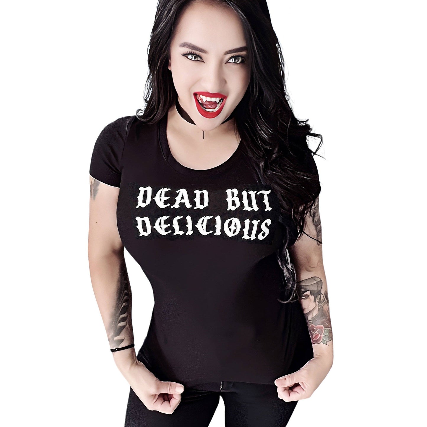 S-3X Dead But Delicious Living Dead Girl Tee in Black Plus Size Available