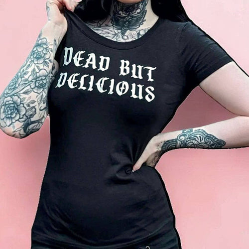 S-3X Dead But Delicious Living Dead Girl Tee in Black Plus Size Available