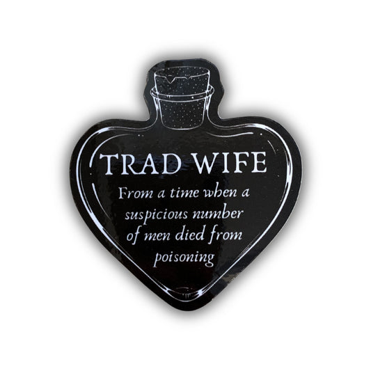 [SATIRE] Trad Wife Sticker | Vinyl Die Cut Decal