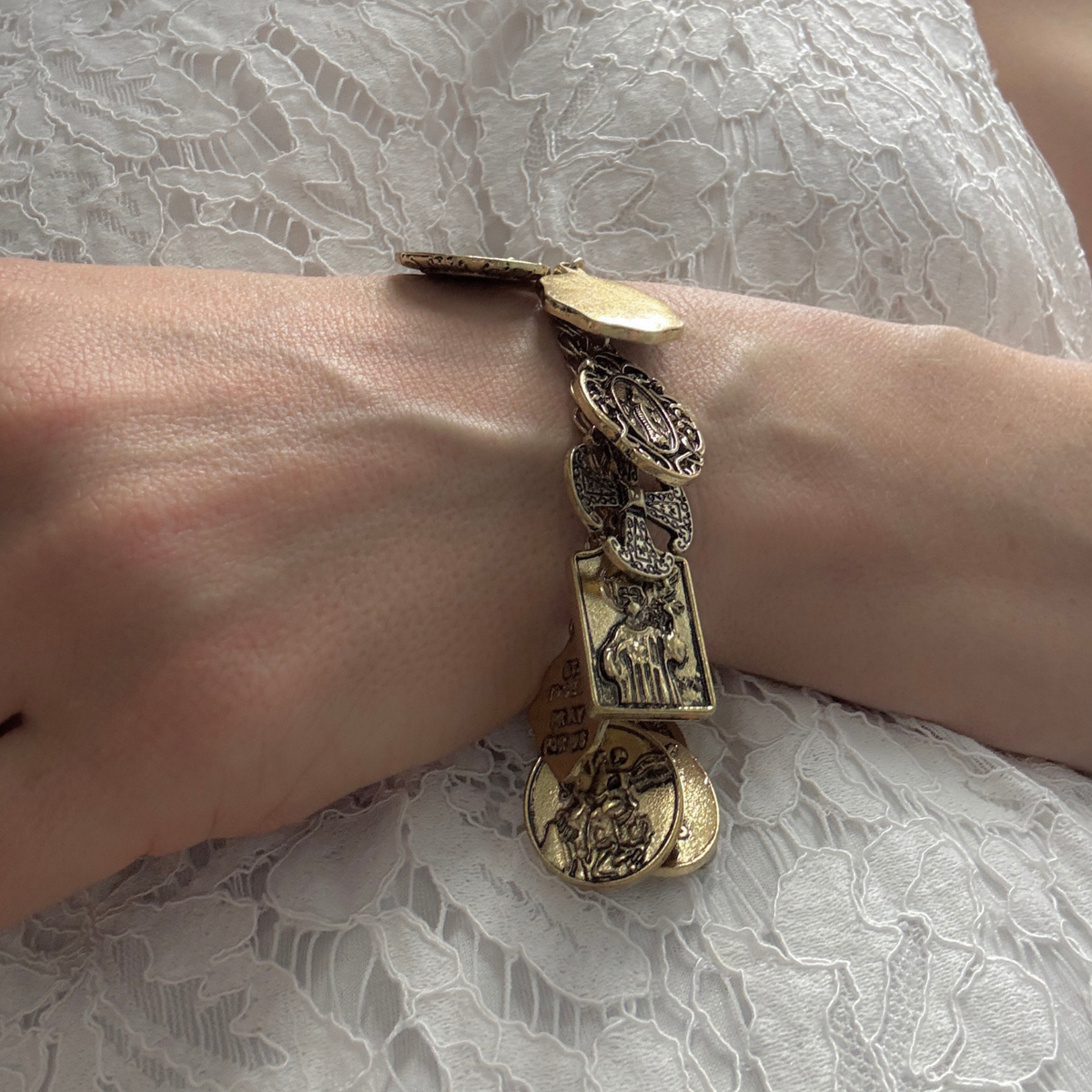 Sacred Heart Charm Bracelet | Paper & Quartz-Paper & Quartz-The Bullish Store