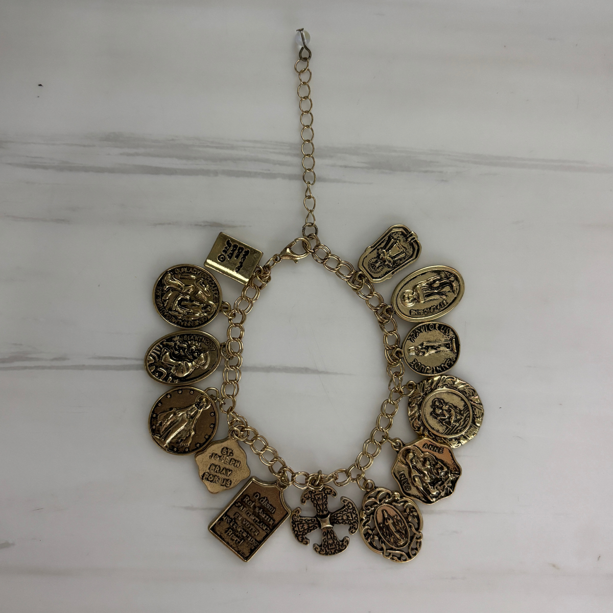Sacred Heart Charm Bracelet | Paper & Quartz-Paper & Quartz-The Bullish Store