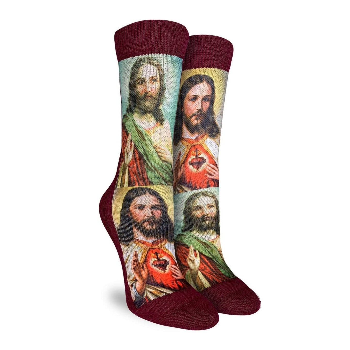 Sacred Heart Jesus Women's Socks | Religious Pattern Crew Socks
