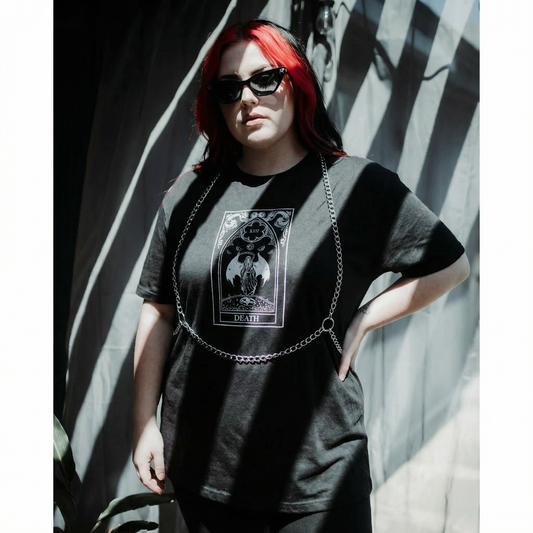 Sacrifiant Harness Body Jewelry | Silver Metal Chain Fashion Harness Accessory