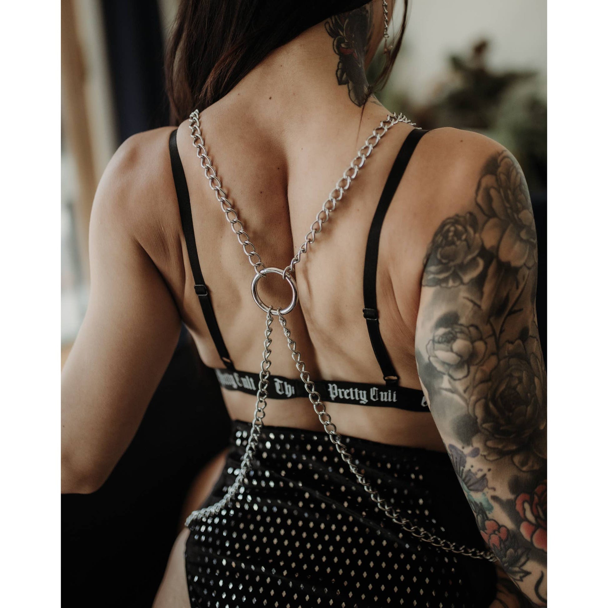 Sacrifiant Harness | Body Jewelry Silver Metal Fashion Harness Accessory