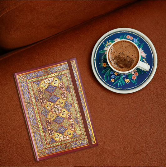 Safavid Splendor Journal | Book bound-style binding Notebook | 160 Pages