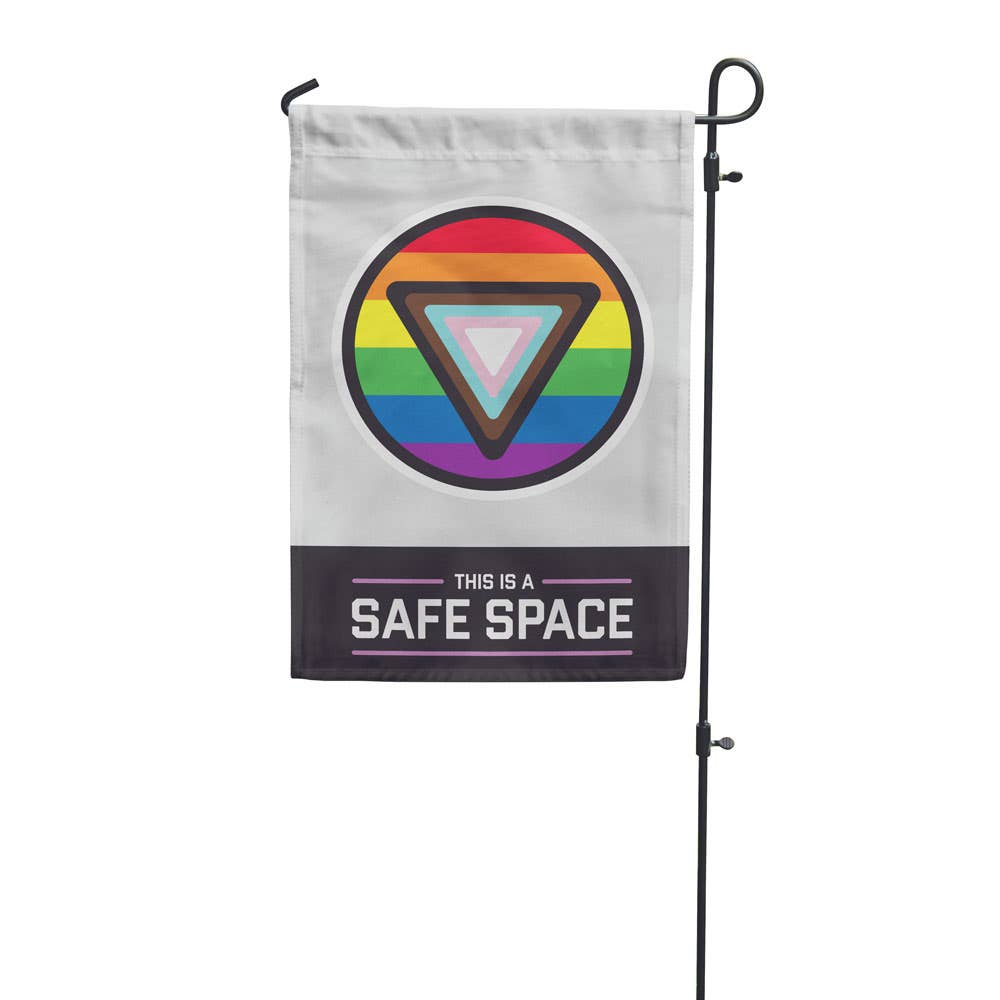 Safe Space Garden Flag | Rainbow Pride LGBTQIA