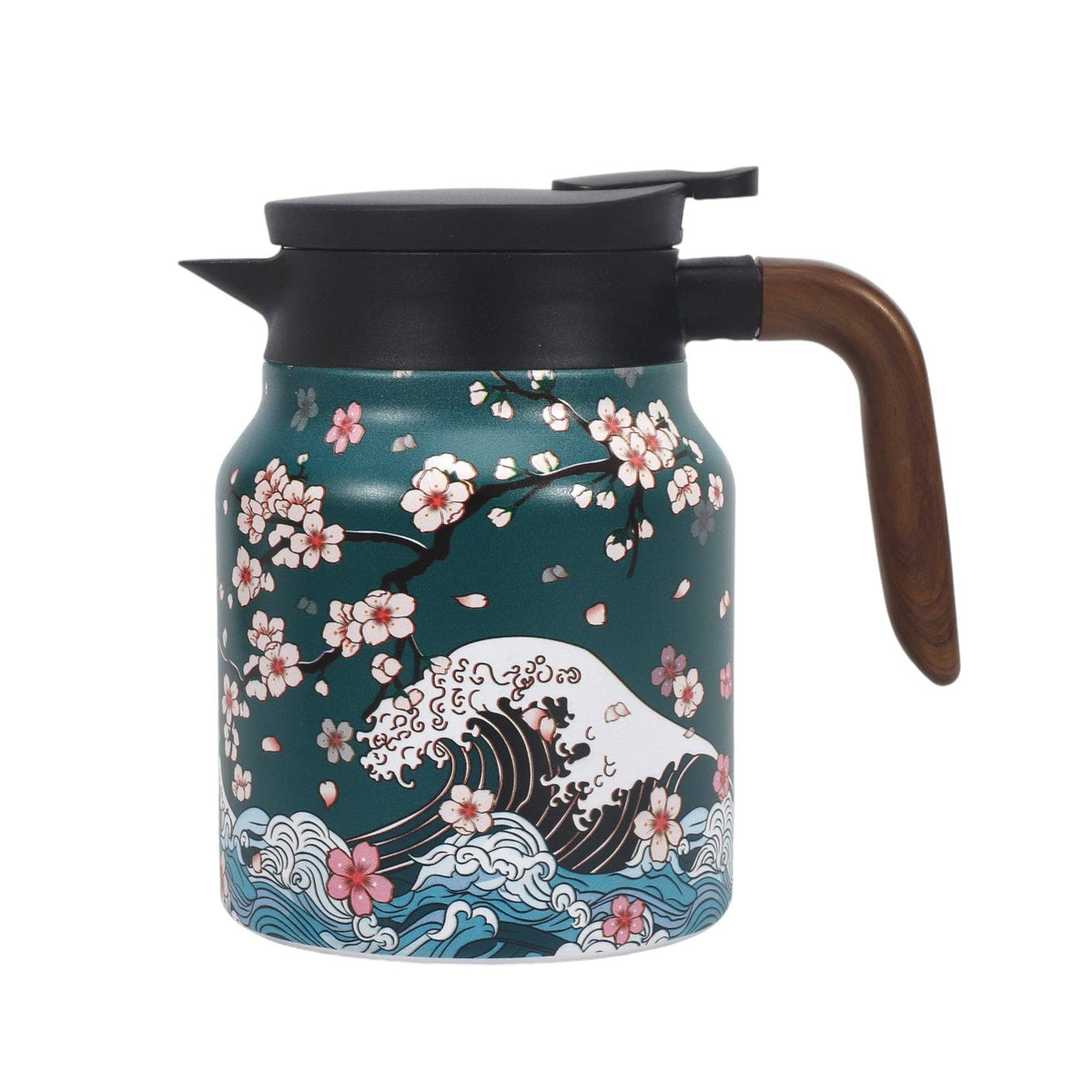 Tea pot with cherry blossom design 