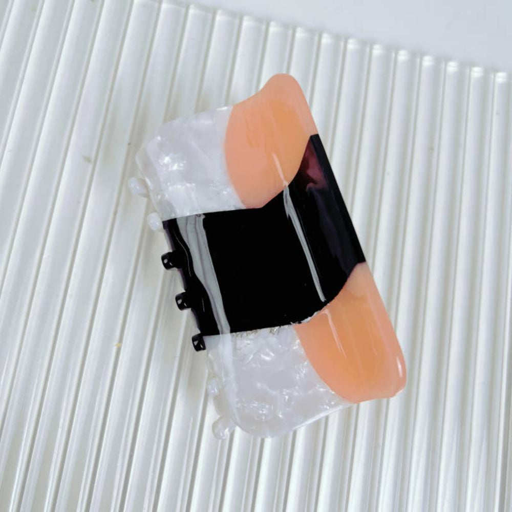 Salmon Sushi Acetate Hair Claw Clip-SoapElenGlen-The Bullish Store