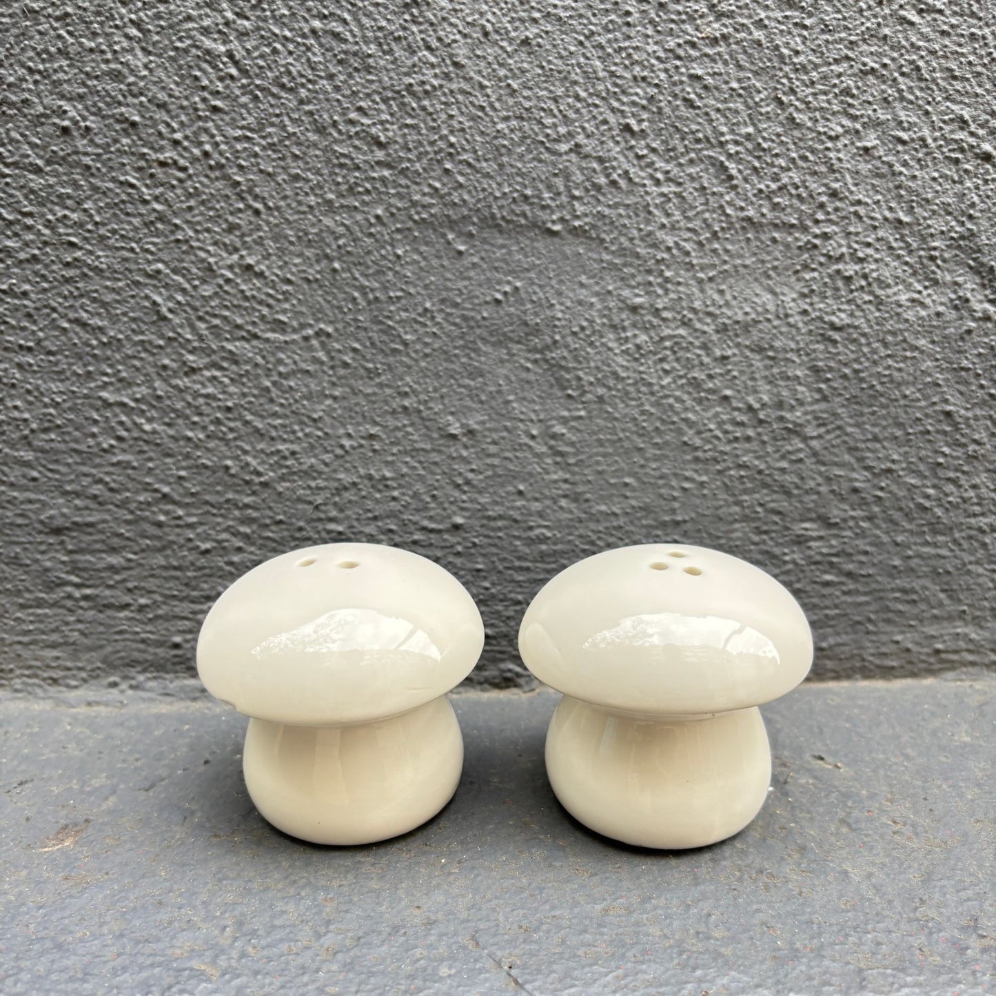 Salt And Pepper Mushroom Shakers Set | Cottagecore | Minimalist White