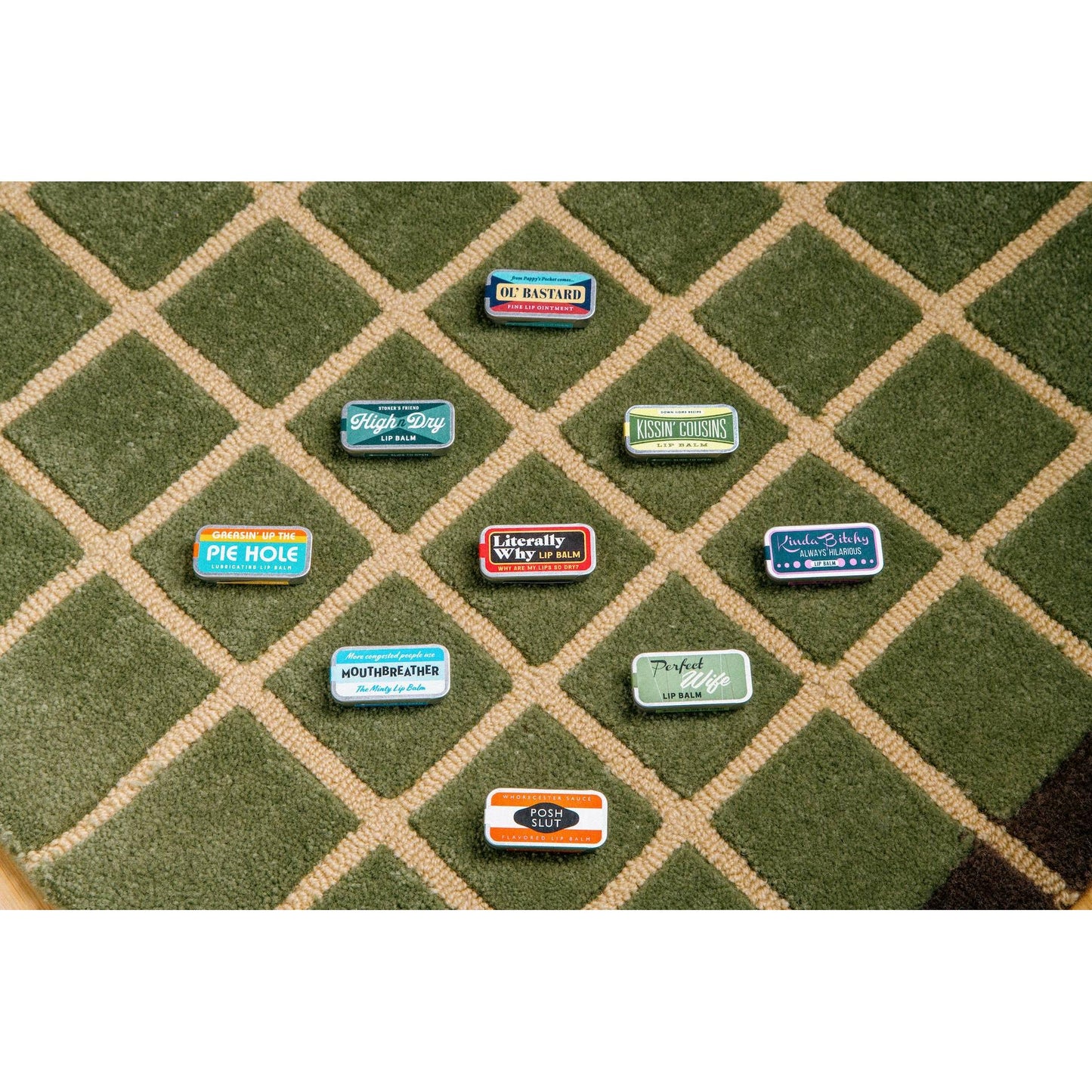 Salted Butter Creamy Lip Balm in Funny Old School Tin | Vanilla Flavor Lip Moisturizer