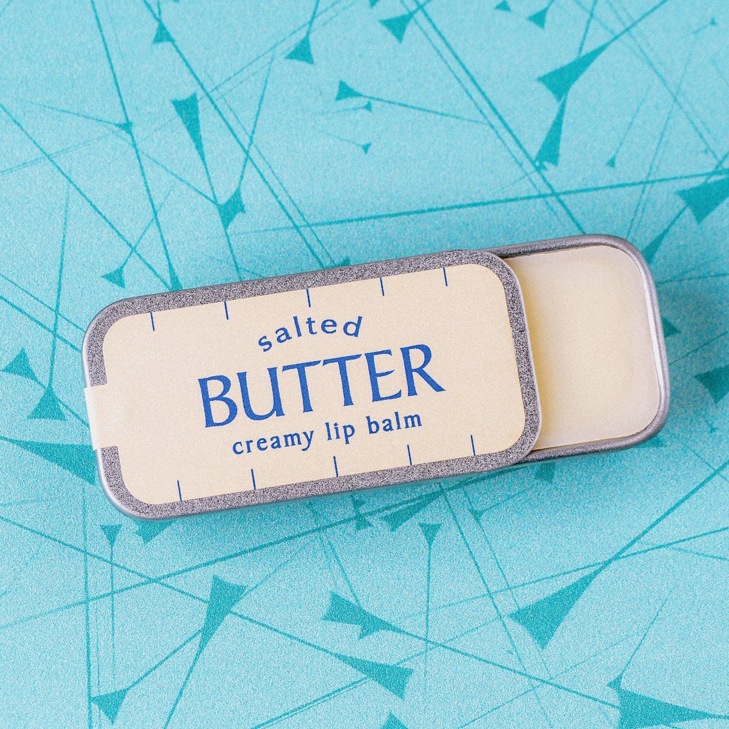 Salted Butter Creamy Lip Balm in Funny Old School Tin | Vanilla Flavor Lip Moisturizer
