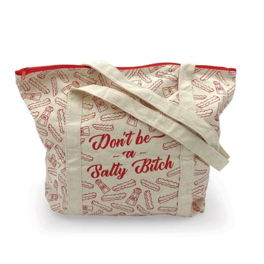 Salty Bitch Tote | Shoulder Carry All bag |15.25" x 18"