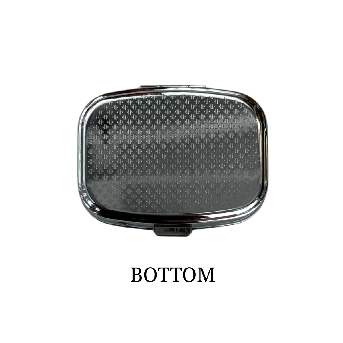 Sardine Can Mini Pill Box | 2-Compartment Mirror Case | Pink or Green | 1.6" x 2.25"