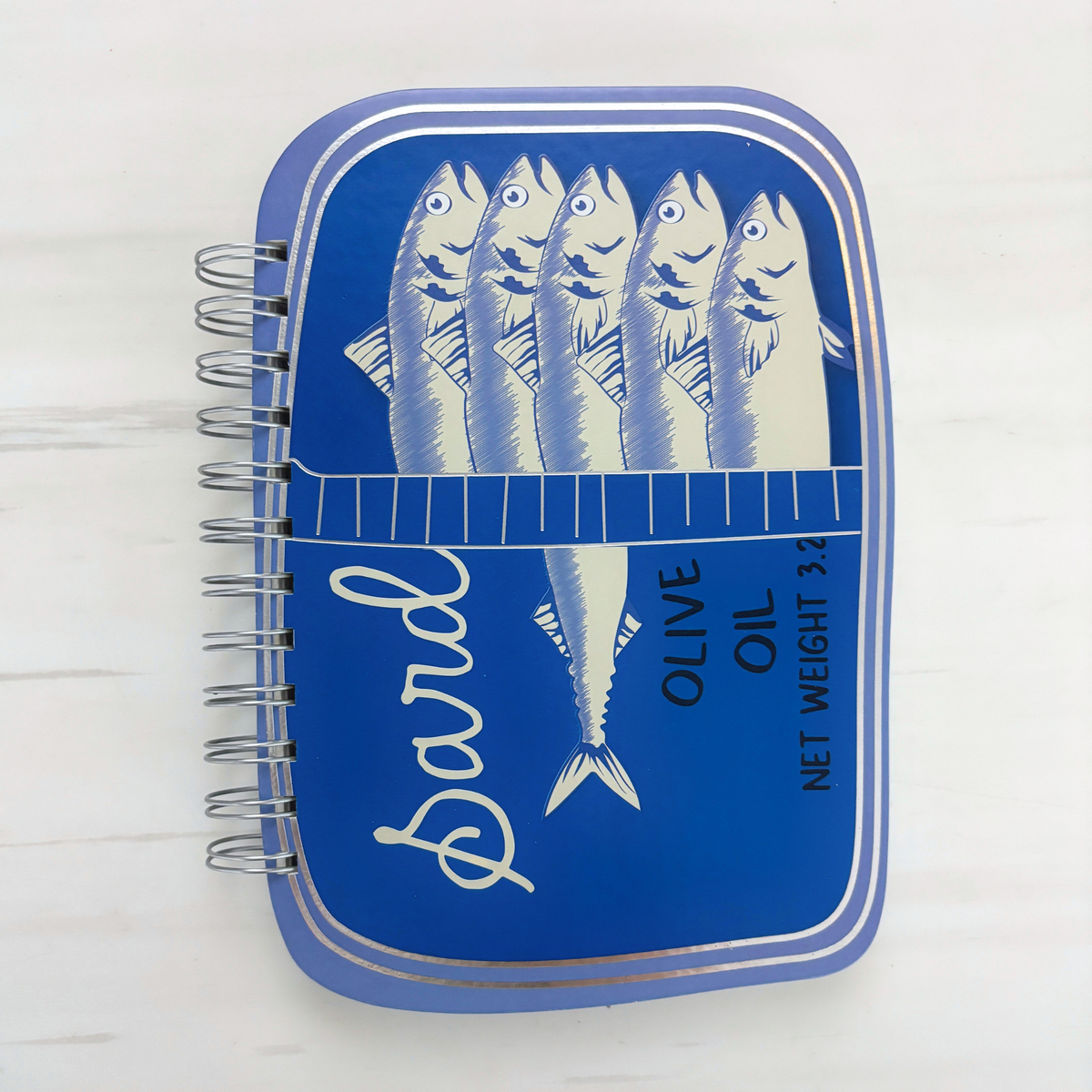 Sardine Tin Notebook | Vintage Sardine-Shaped Stationery | NPW-NPW-The Bullish Store