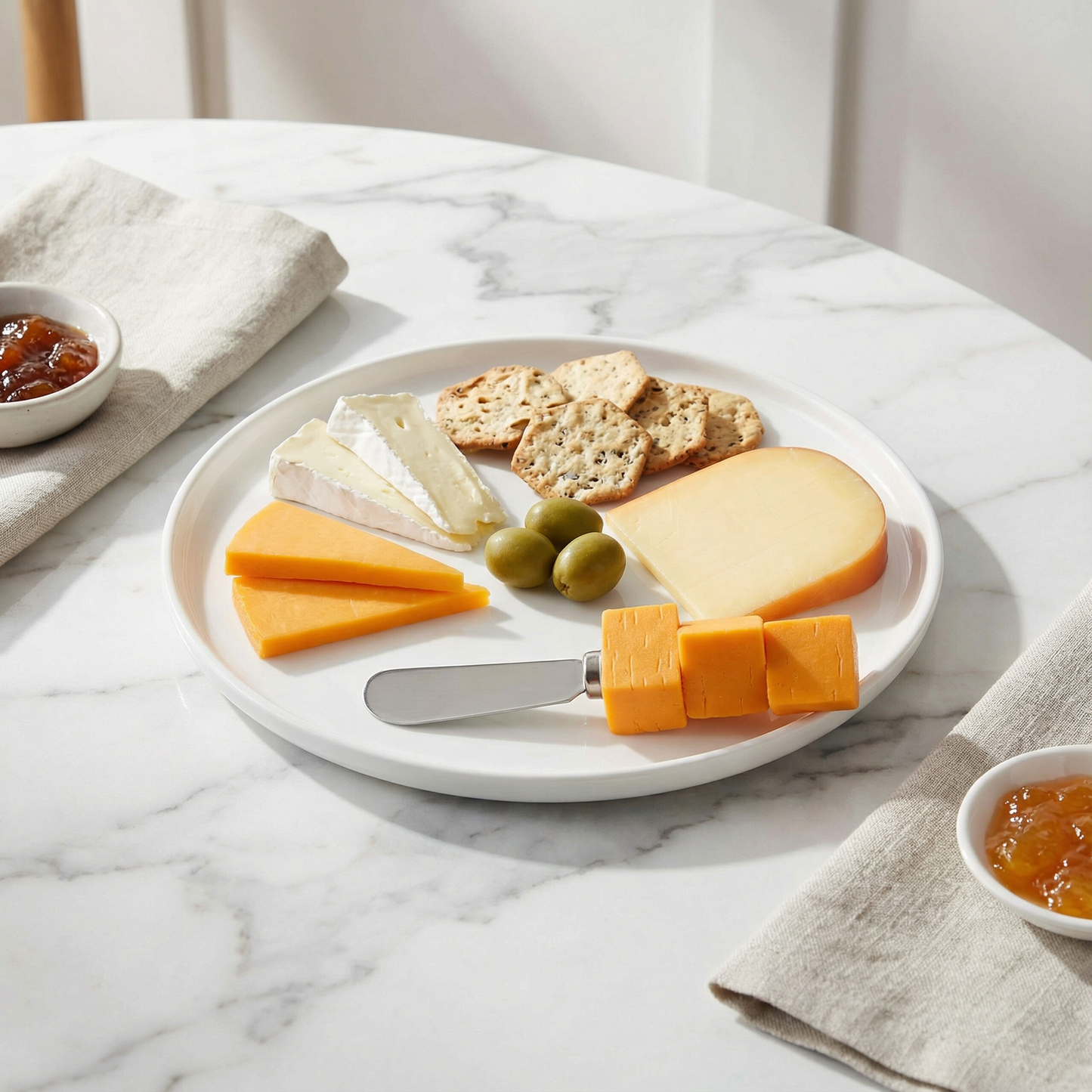 Say Cheese Polyresin Cheese Spreader | 4-Piece Set Cheese Lover Gifts