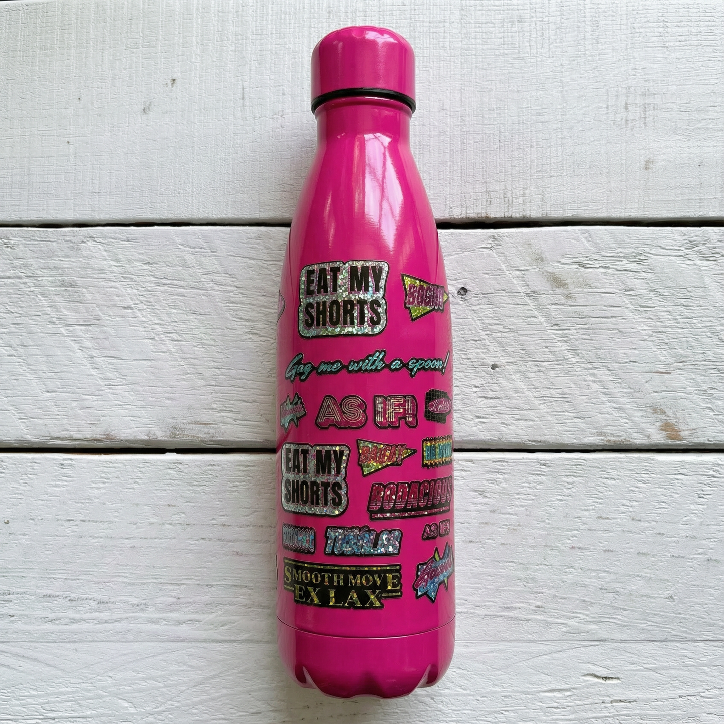 Say It 80's Style Glitter Stickers | Totally Tubular, Smooth Move Ex Lax, Eat My Shorts...