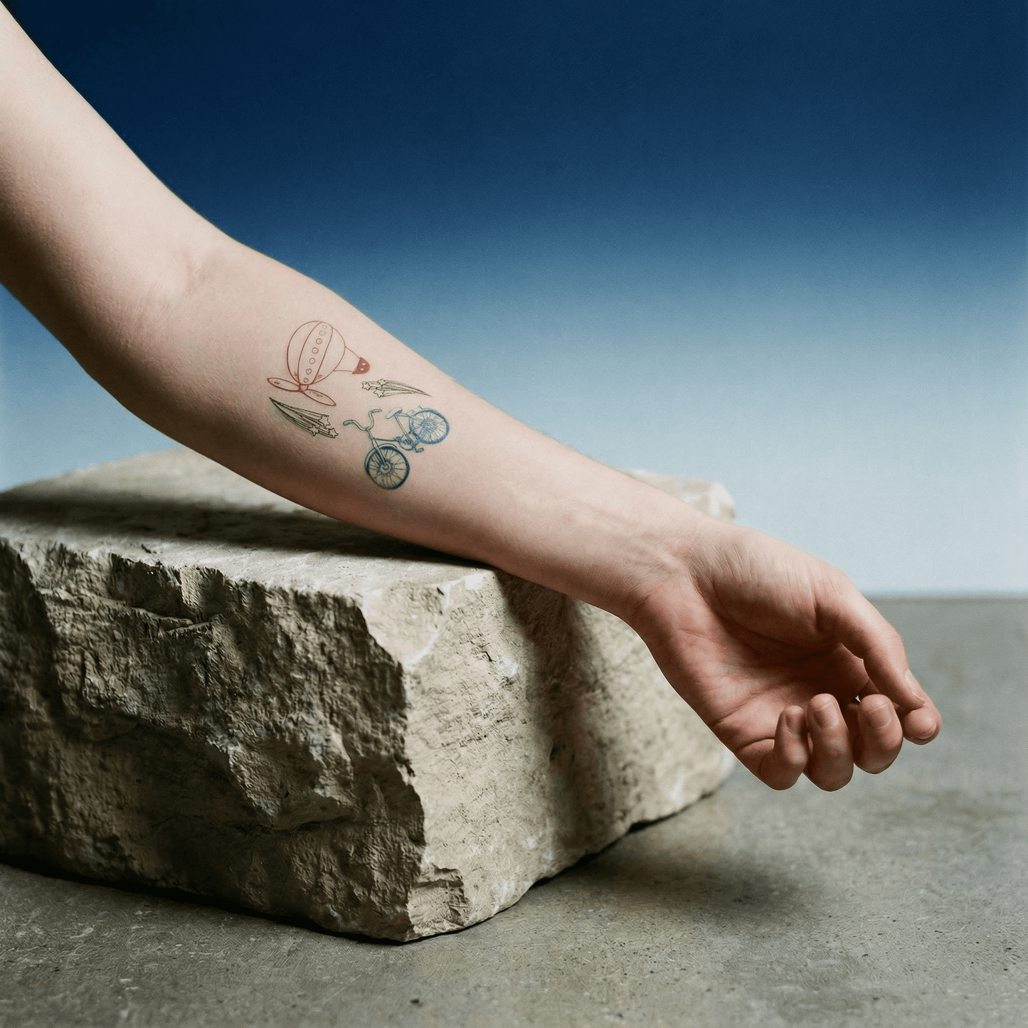 School Daze Doodles Temporary Tattoo Set