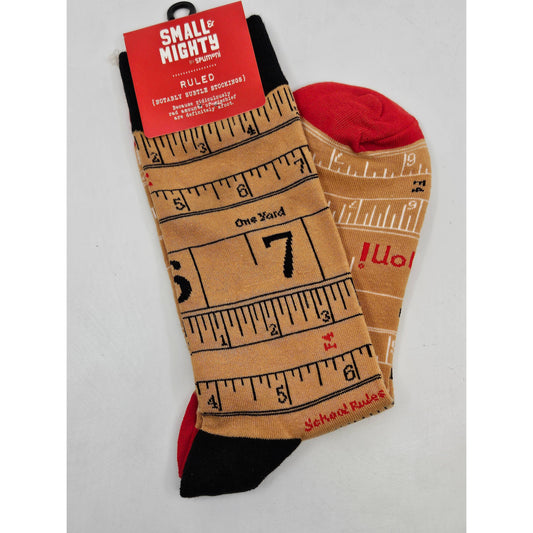 School Rules Crew Socks | Unisex Adult Retro Novelty Socks