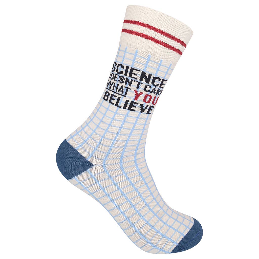 Science Doesn't Care What You Believe Socks | Unisex Funny Socks