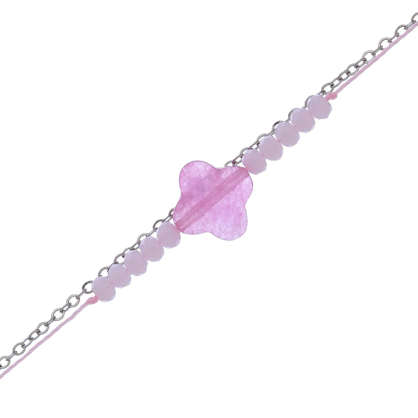 Sea Glass Anklet | Light Blue, Pink & Green Delicate Ankle Bracelet