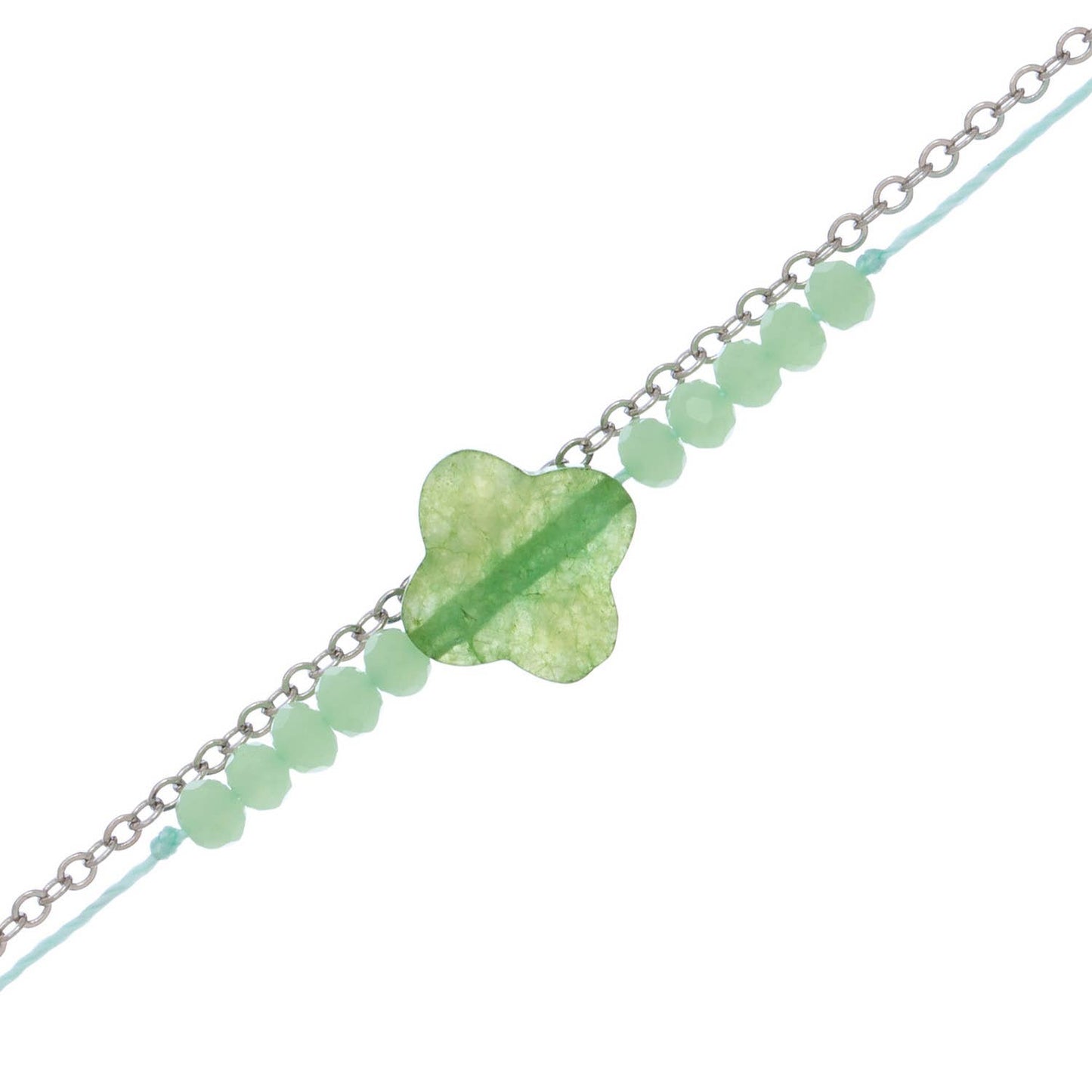 Sea Glass Anklet | Light Blue, Pink & Green Delicate Ankle Bracelet