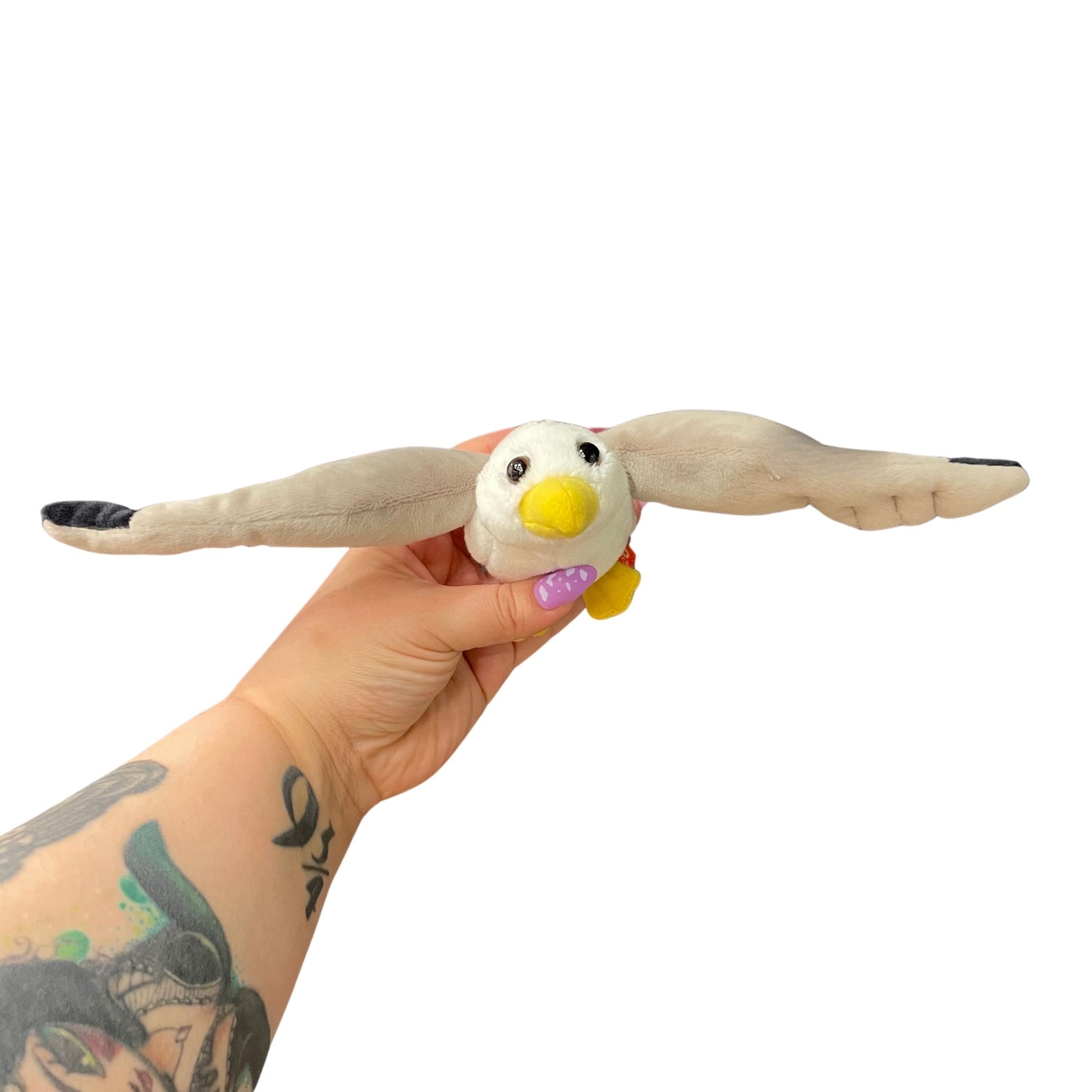 Sea Gull Stuffed Animal 5" | Pocketkins Eco Seagull by Wild Republic