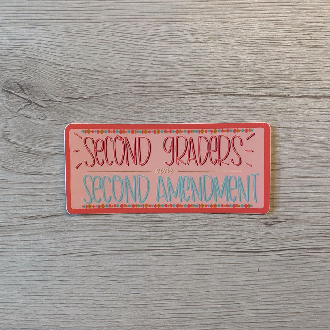 Second Graders > 2nd Amendment Vinyl Waterproof Funny Sticker