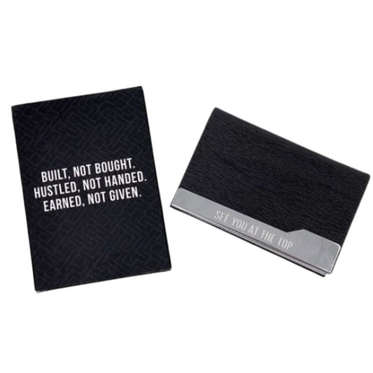 See You At the Top Business Card Holder | ID Card Wallet | 3" x 4.25"