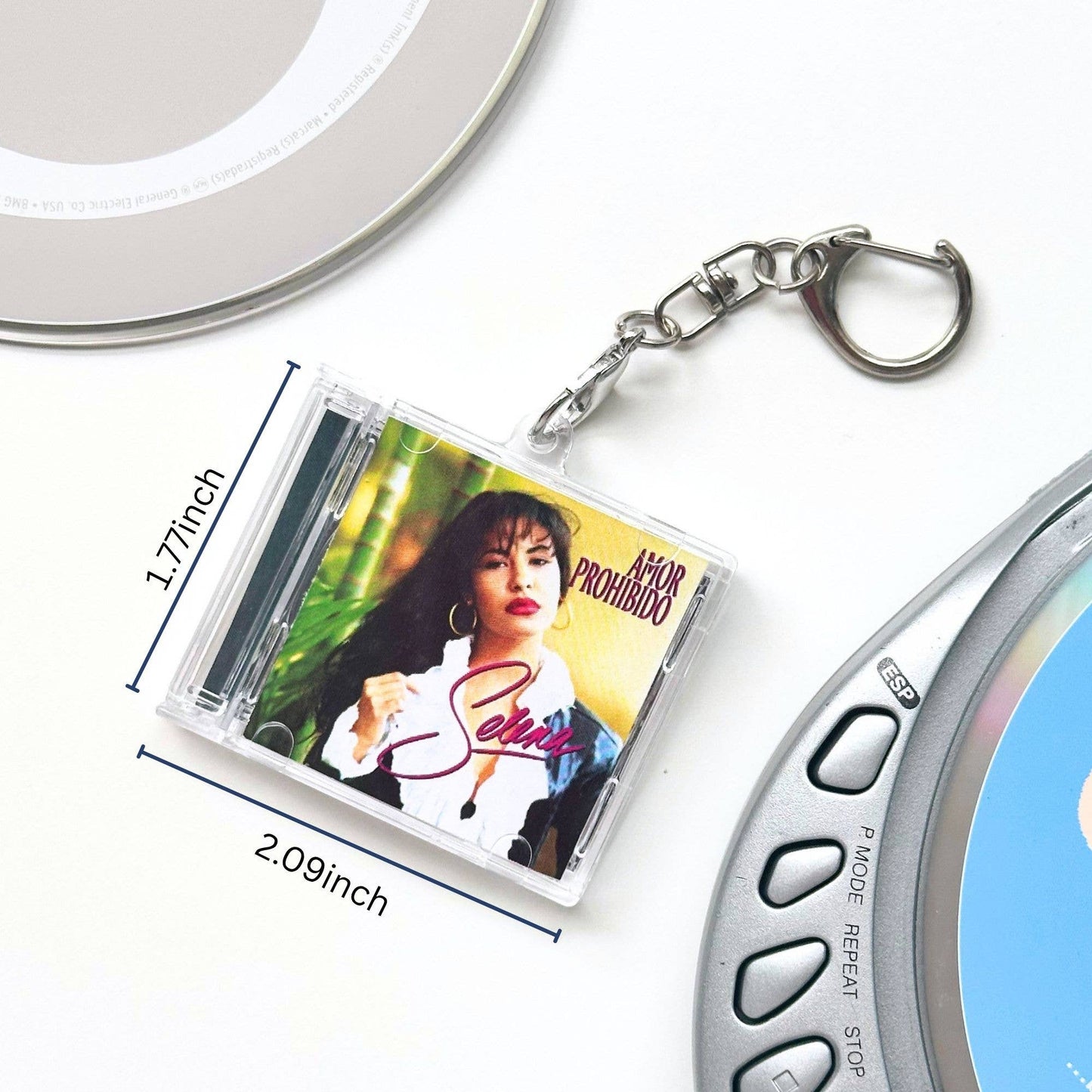Selena "Amor Prohibido" Mini CD Case Keychain