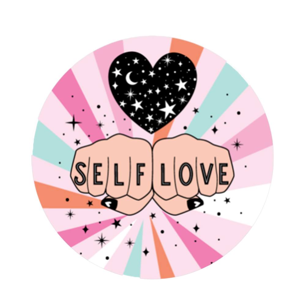 Self Love Illustrated Flexible Magnet in Cosmic Pastels