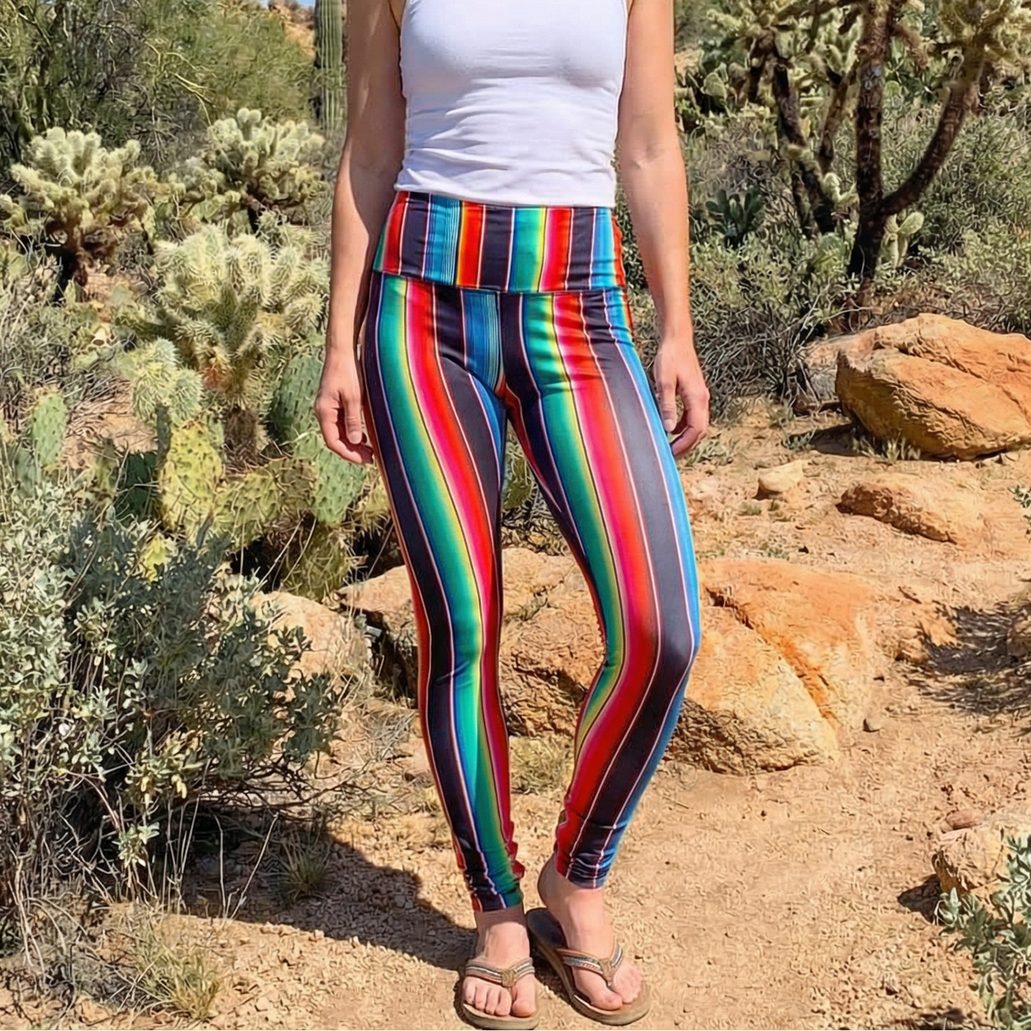 Serape High-Waisted Activewear Leggings [Sizes S & 3X Remaining]