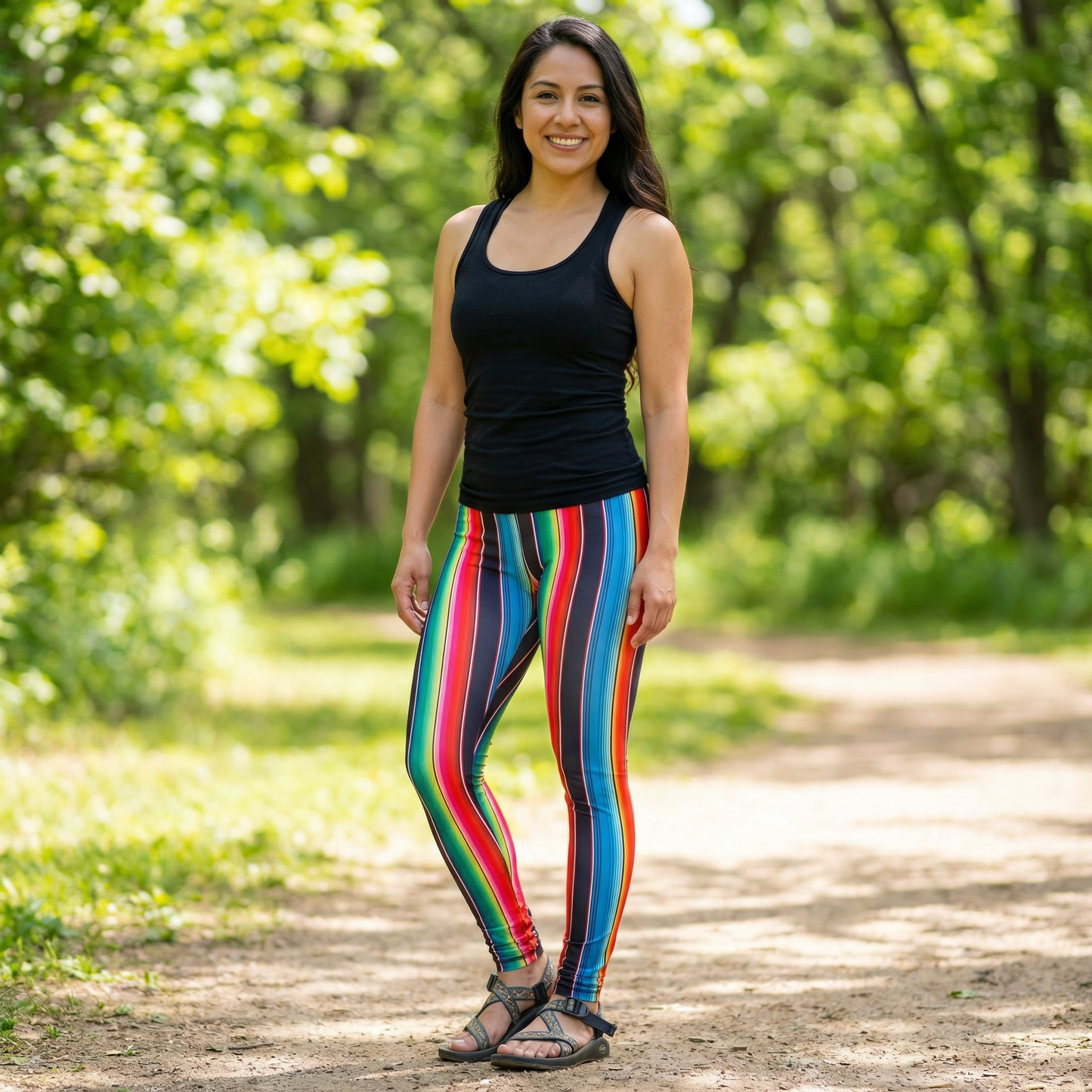 Serape High-Waisted Activewear Leggings [Sizes S & 3X Remaining]