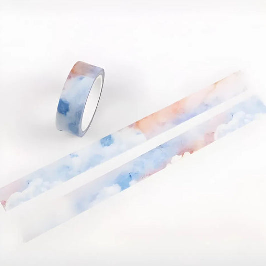 Serene Skies Washi Decorative Masking Tape in Pastel Cloud | Gift Wrapping and Craft Tape