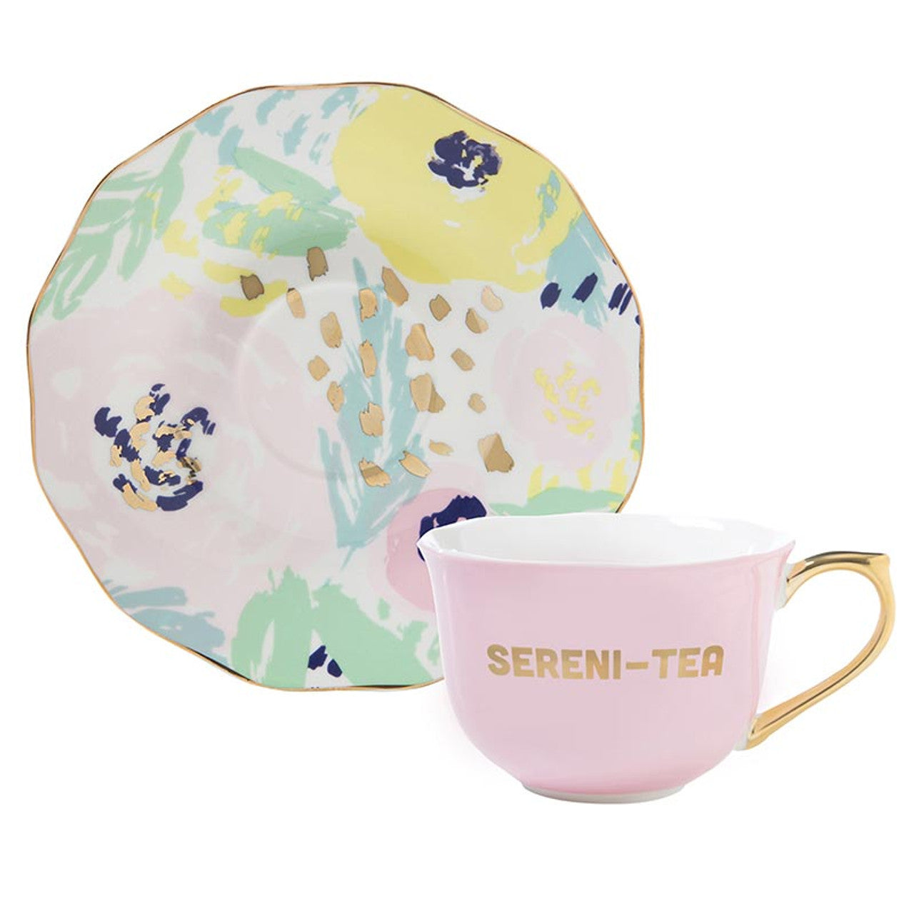 Sereni-tea Tea Cup & Saucer Set | Drinkware Gift Set For Her