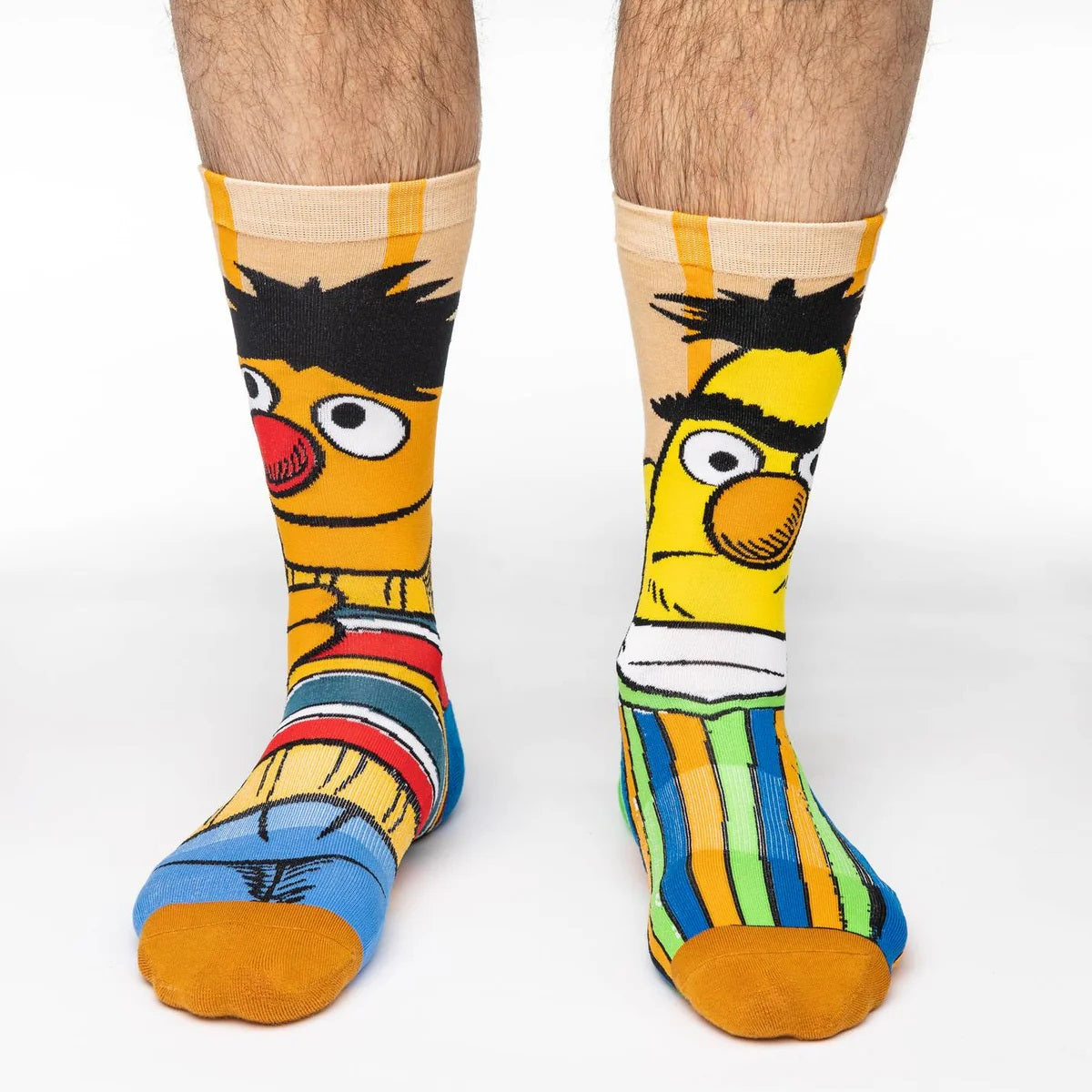 Sesame Street Bert and Ernie Men's Socks | Fun Novelty Crew Socks