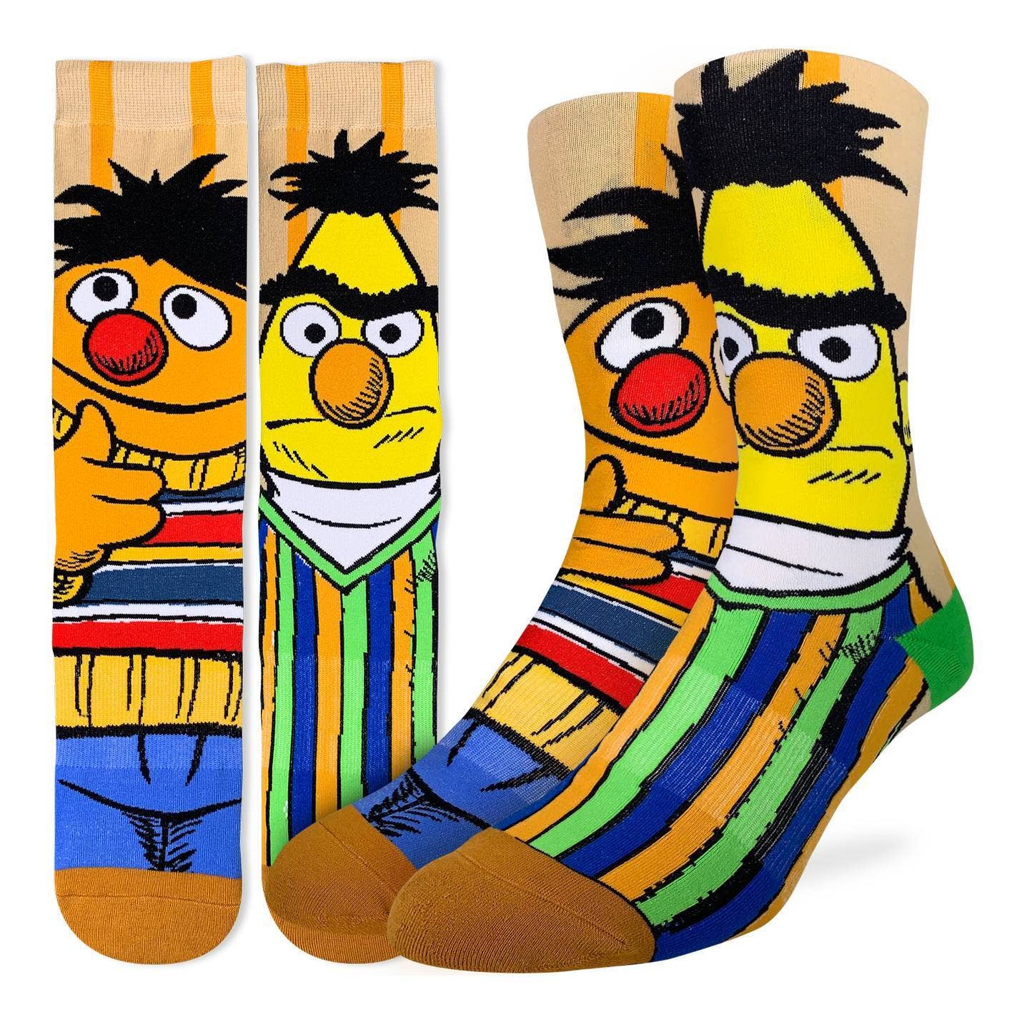 Sesame Street Bert and Ernie Men's Socks | Fun Novelty Crew Socks