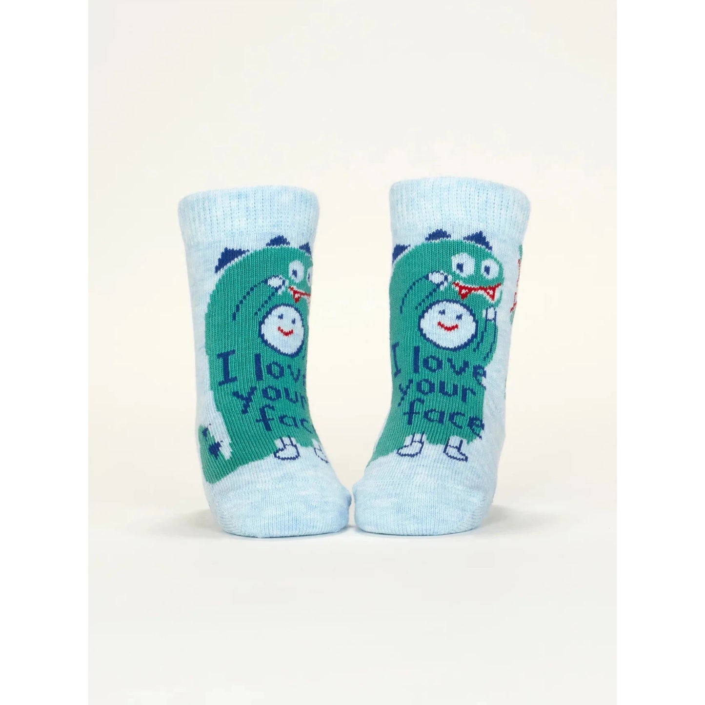 Set Of 2 I Love Your Face / If You Drop Me I'll Remember Baby Socks | Size 0-12 months | BlueQ at GetBullish