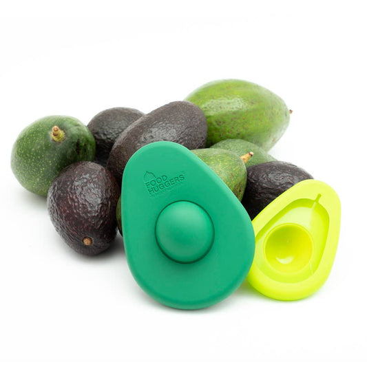 Set Of 2 Silicone Avocado Huggers in Green | Storage Saver for Halved Avocados