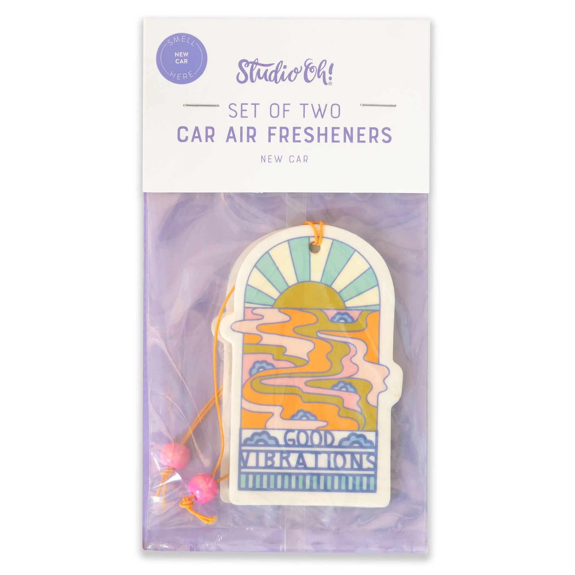 Set of 2 Good Vibrations Car Air Freshener | Elizabeth Olwen