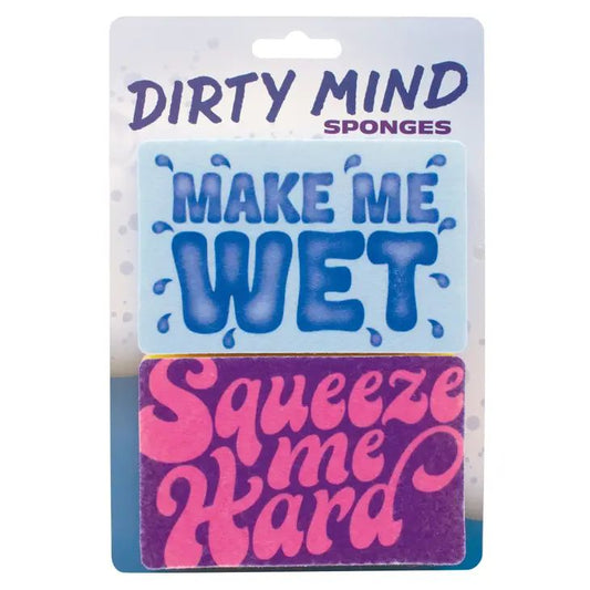 Set of 2 Make Me Wet / Squeeze Me Hard Sponges