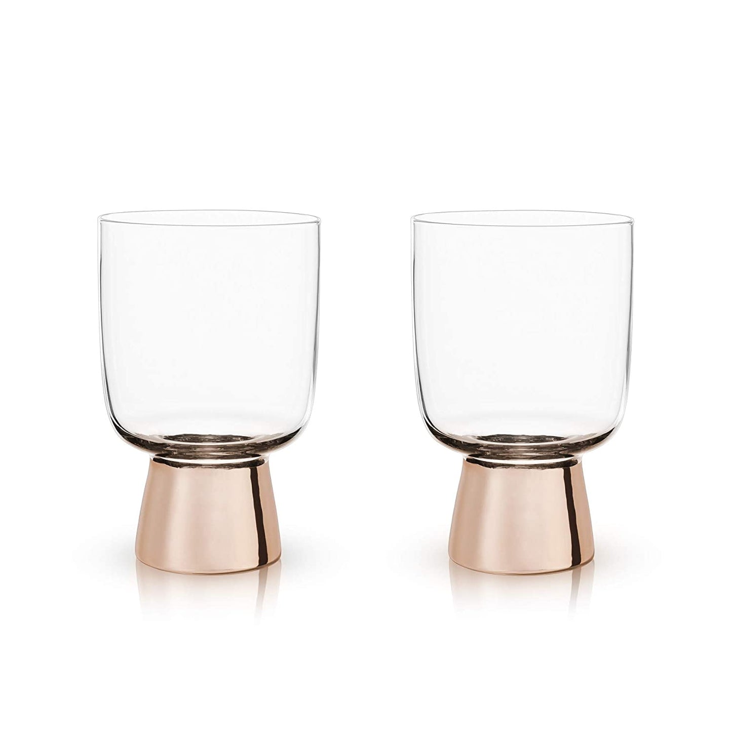 Set of 2 Raye Copper Footed Cocktail Tumblers in Gift Box | Gift for Her