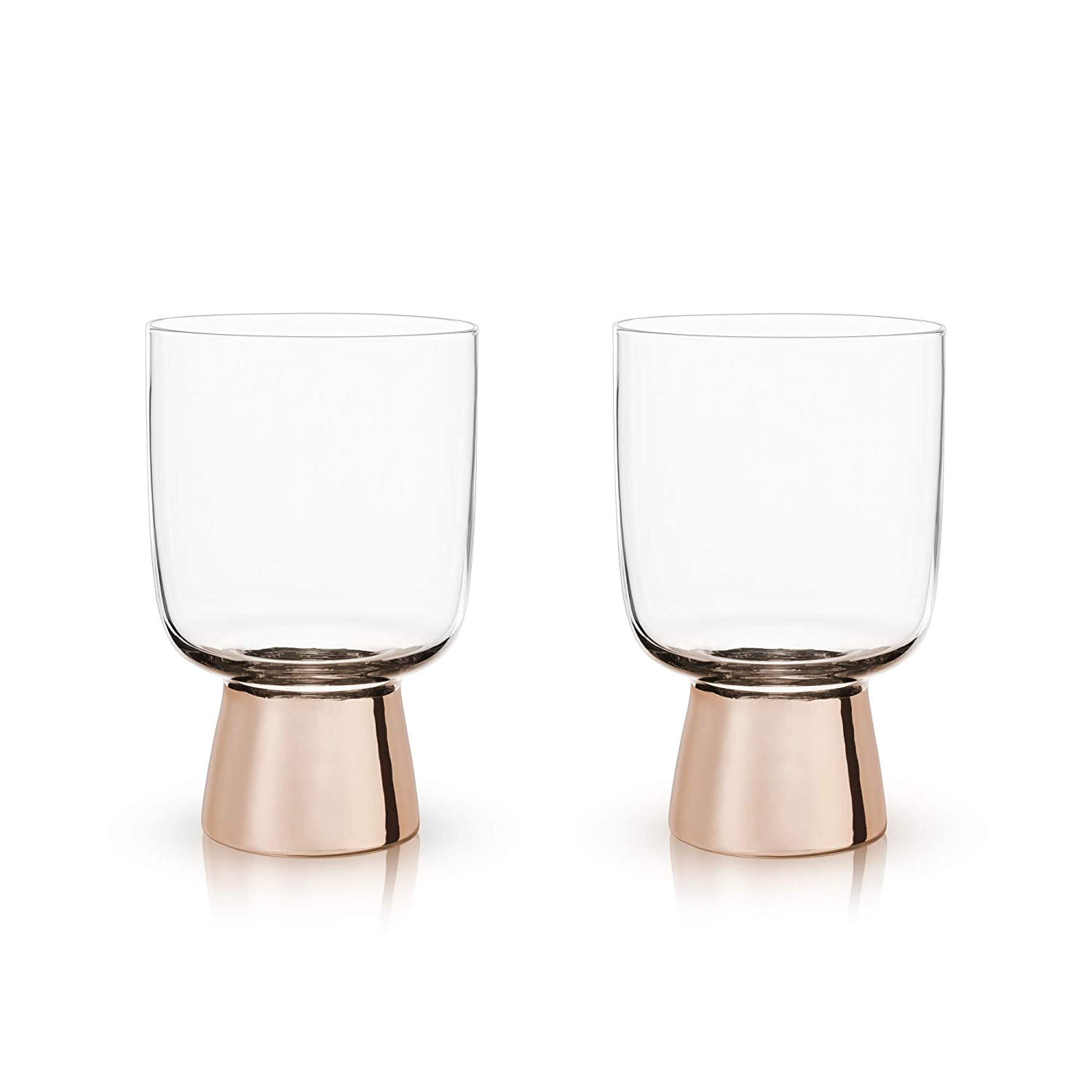 Set of 2 Raye Copper Footed Cocktail Tumblers in Gift Box | Gift for Her